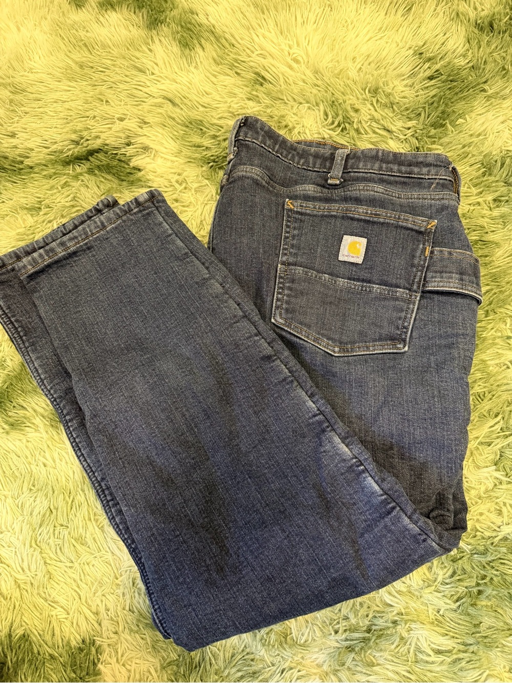 Carhartt Women's Straight Leg Medium Blue Work Jeans